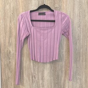 Urban Outfitters Long Sleeve Ribbed Top